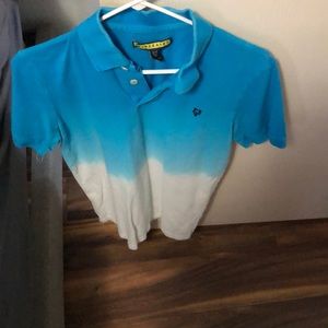 Prince&Fox Half Blue Half White Polo Shirt